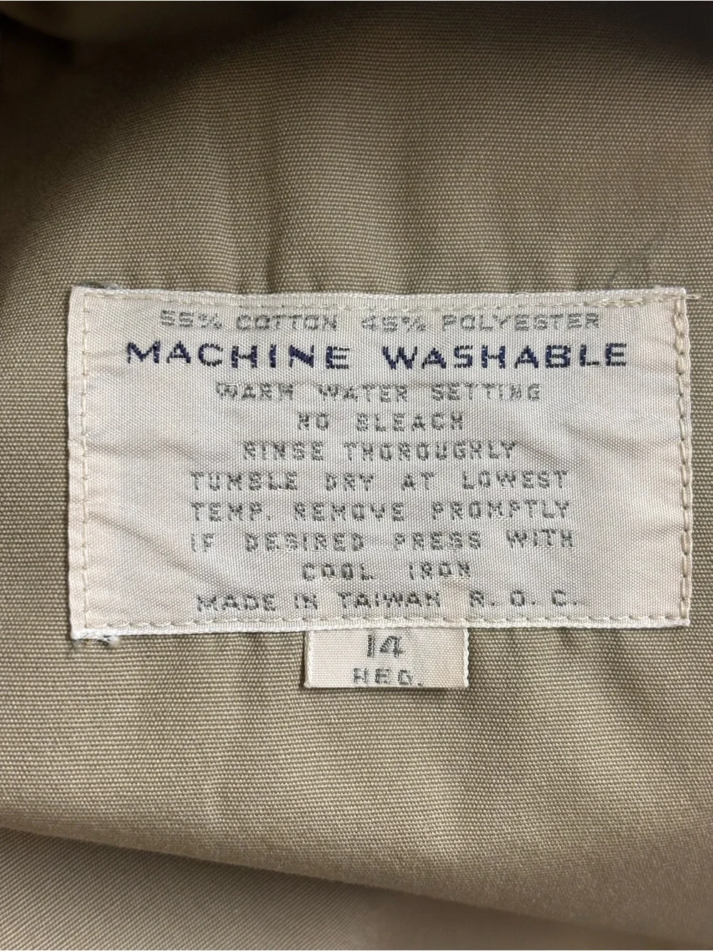 Vintage Misty Harbor Trench Coat Womens 14R Tan Belted Zip Out Liner Warm Jacket